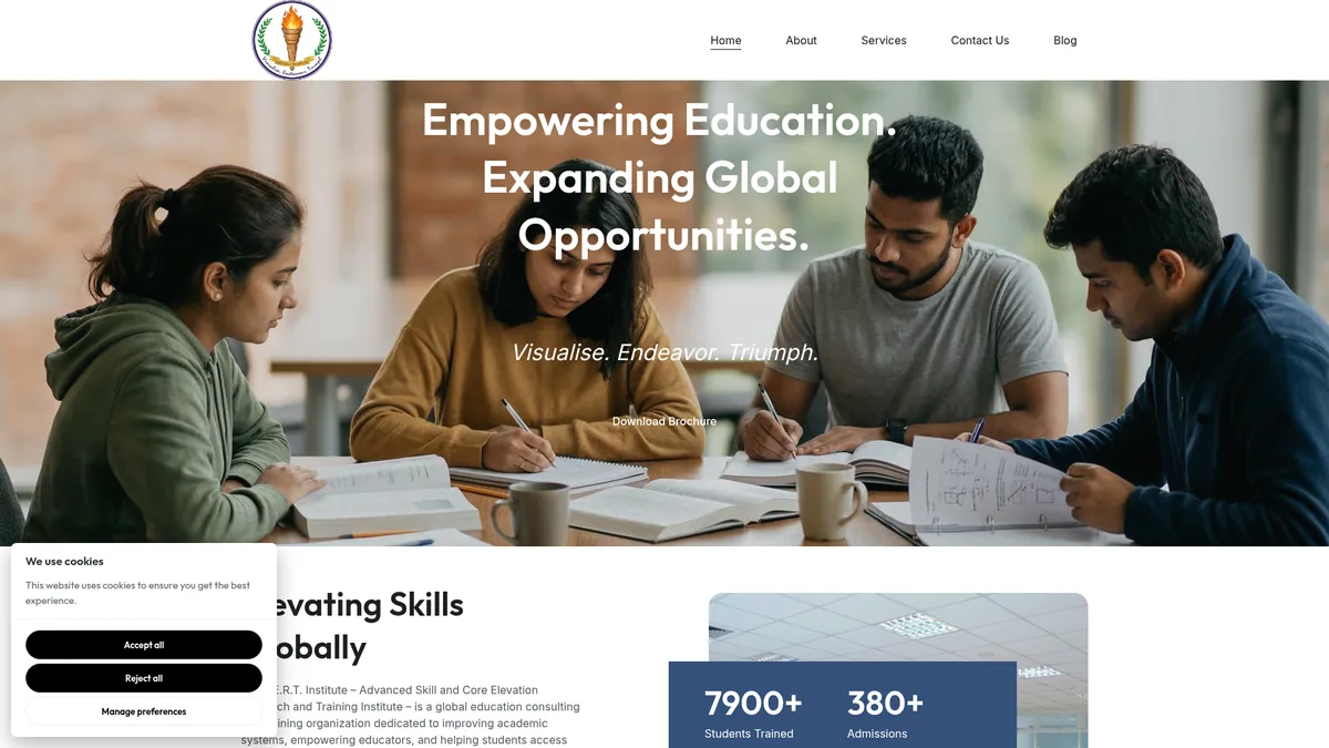 Home page of ASCERT Institute