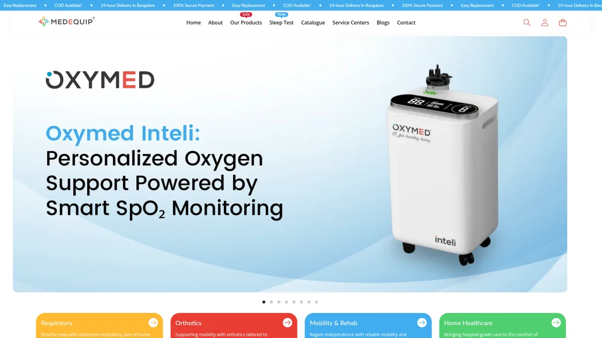 Home page of Medequip