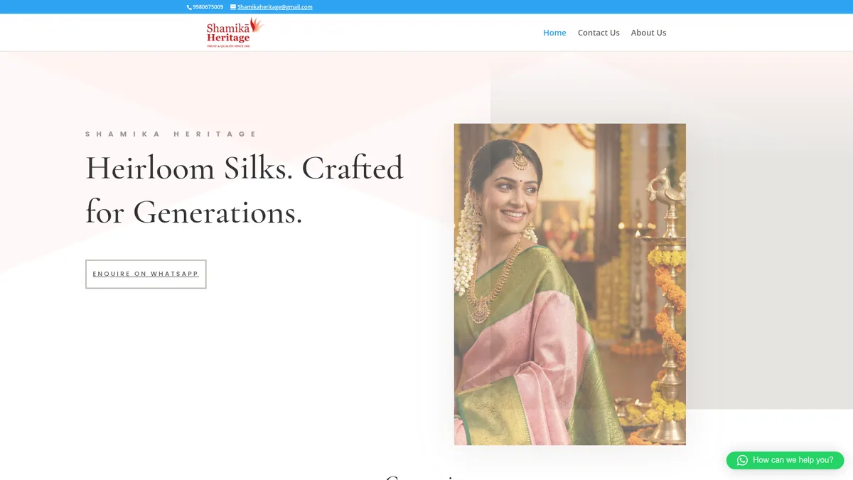 Home page of Shamika Heritage