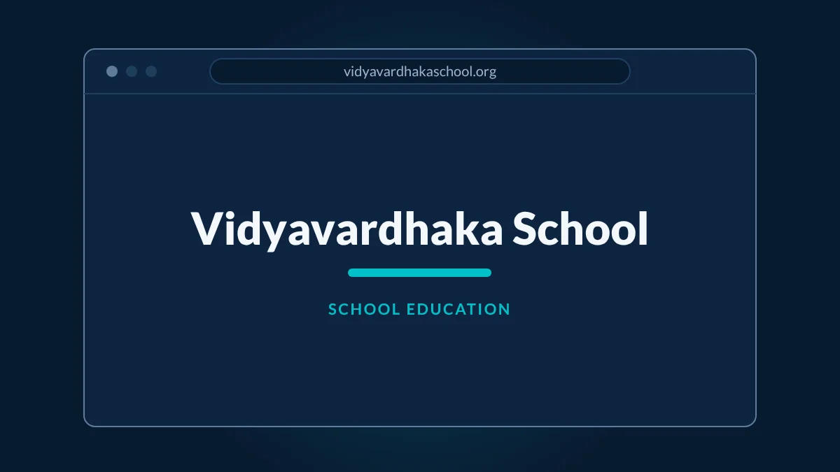Home page of Vidyavardhaka English Medium School